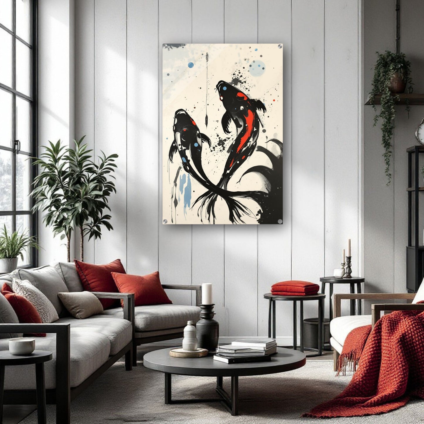 Modern Koi Fish Ocean Art Print