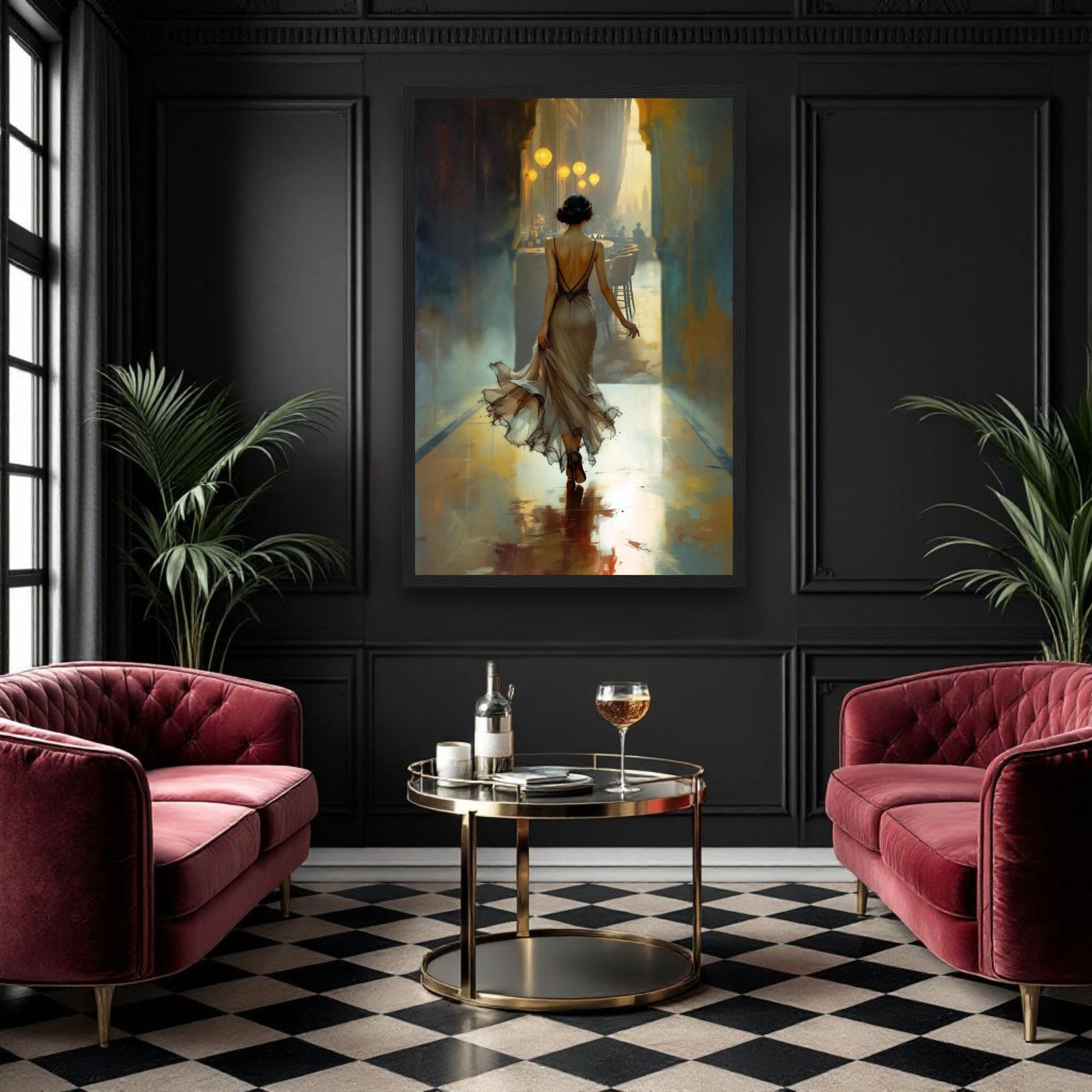 1920s Speakeasy Art Deco Print