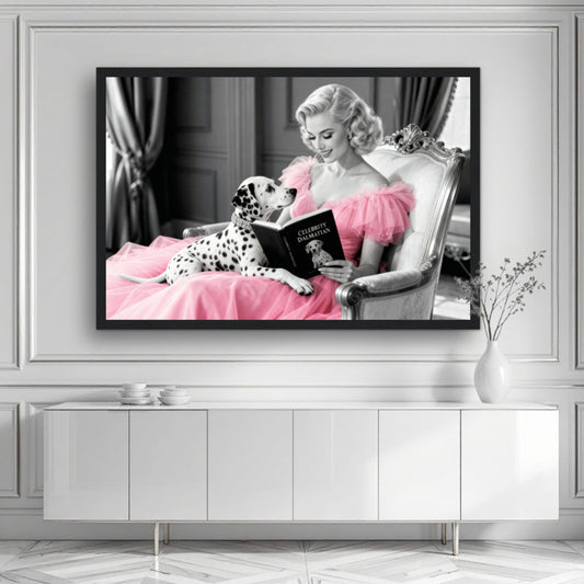 Hollywood Starlet Dalmatian Puppy Art Print