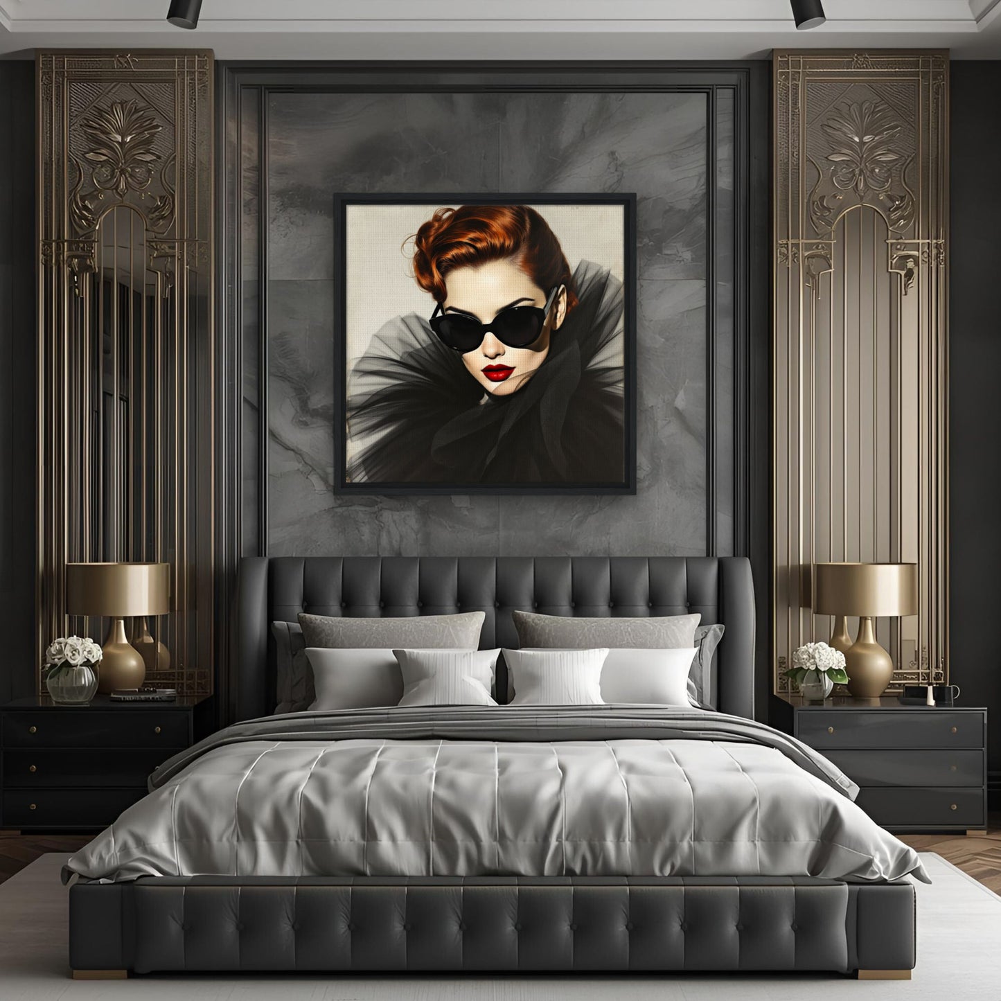 Femme Fatale Paris Runway Fashion Art Print