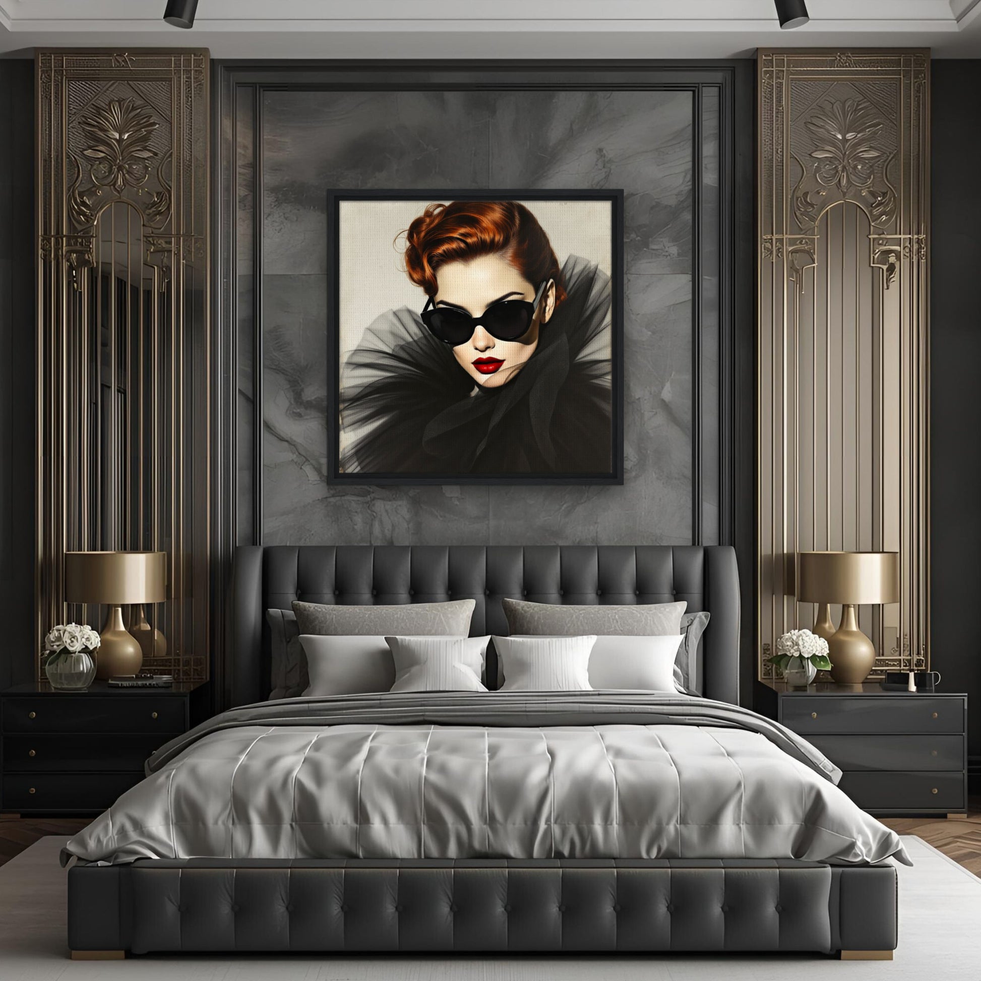 Femme Fatale Paris Runway Fashion Art Print