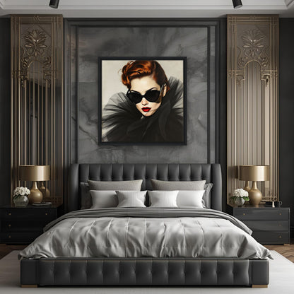 Femme Fatale Paris Runway Fashion Art Print