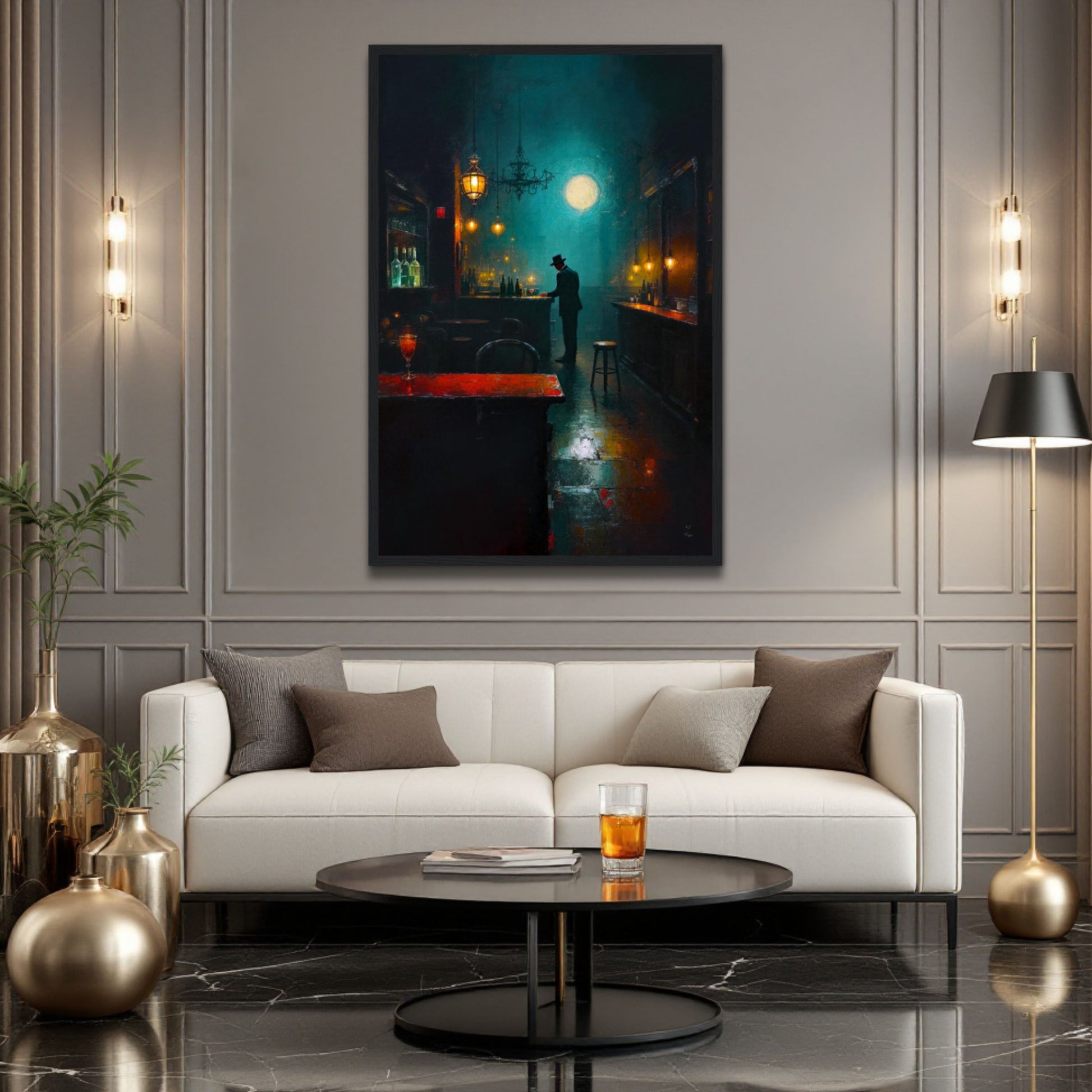 Speakeasy Bootleg Prohibition Bar Art Print