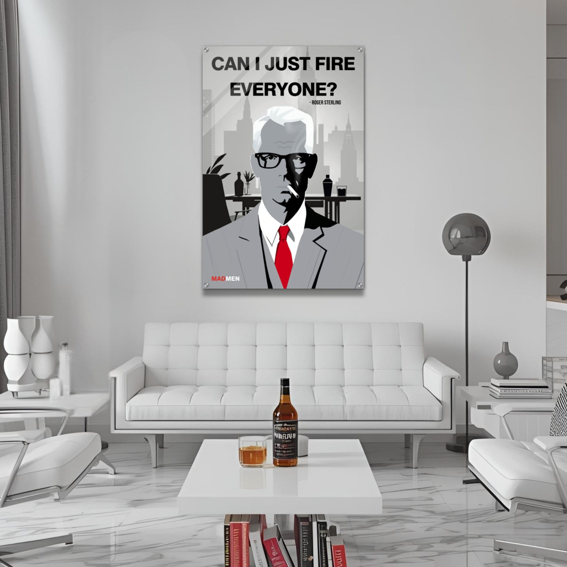 Roger Sterling Mad Men Quote Art Print