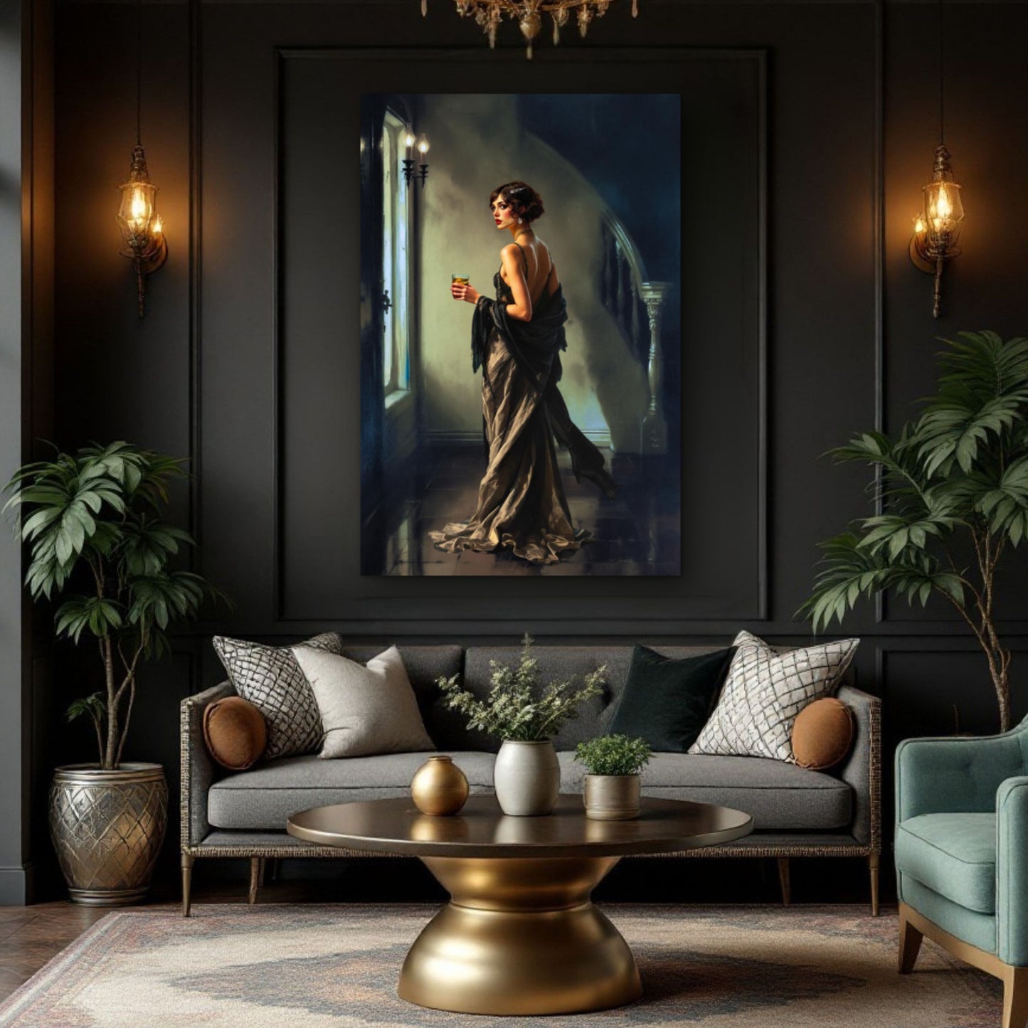 Art Deco Flapper Speakeasy Fine Art Print