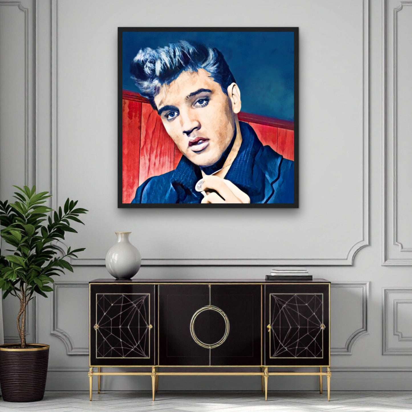 Young Elvis Presley Art Print