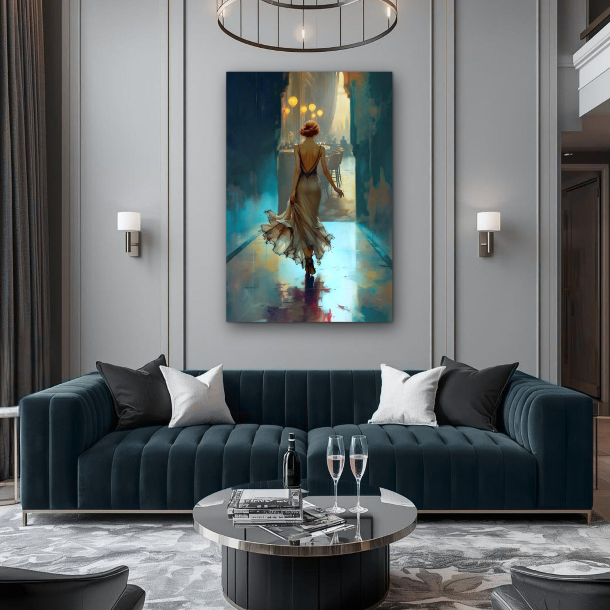 1920's Speakeasy Flapper Lounge Art Print
