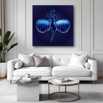 Elvis Presley TCB Sunglasses Art Print