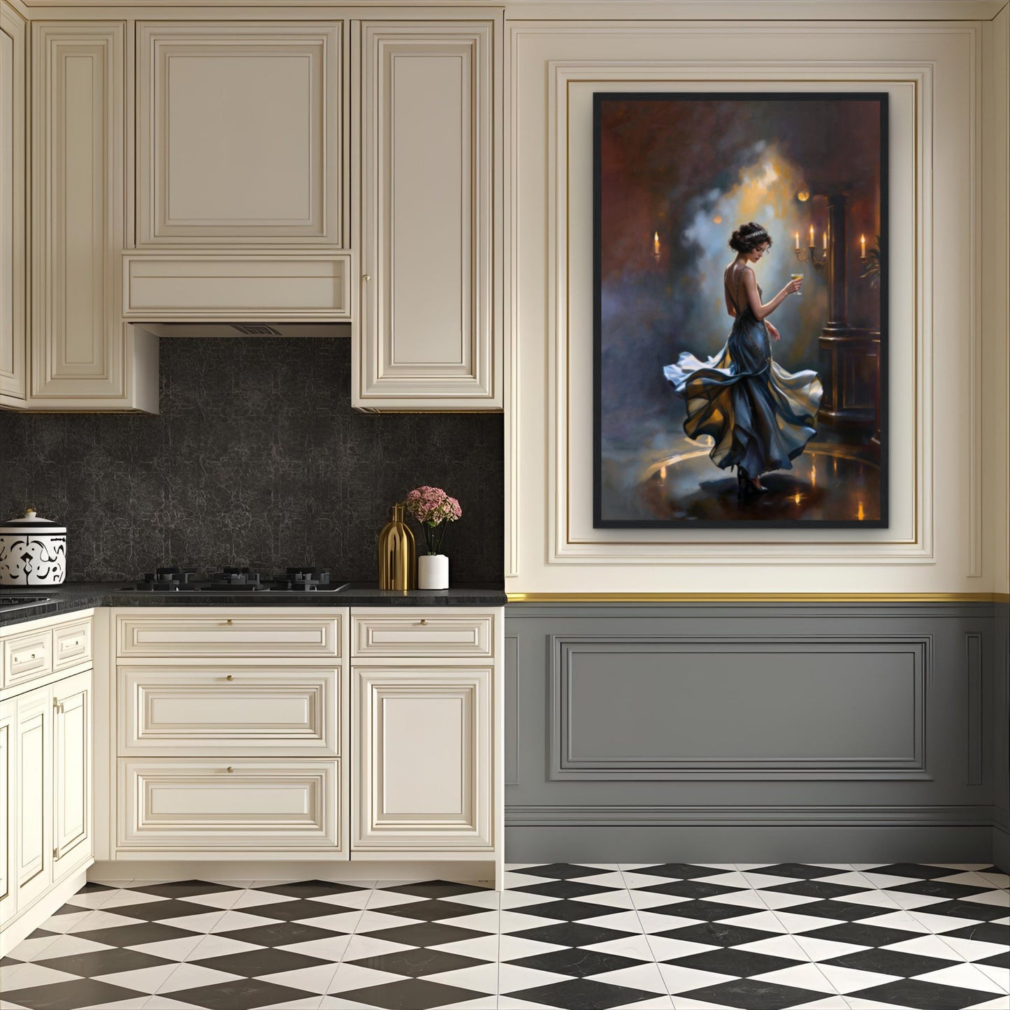 1920s Speakeasy Dancing Flapper Art Deco Print