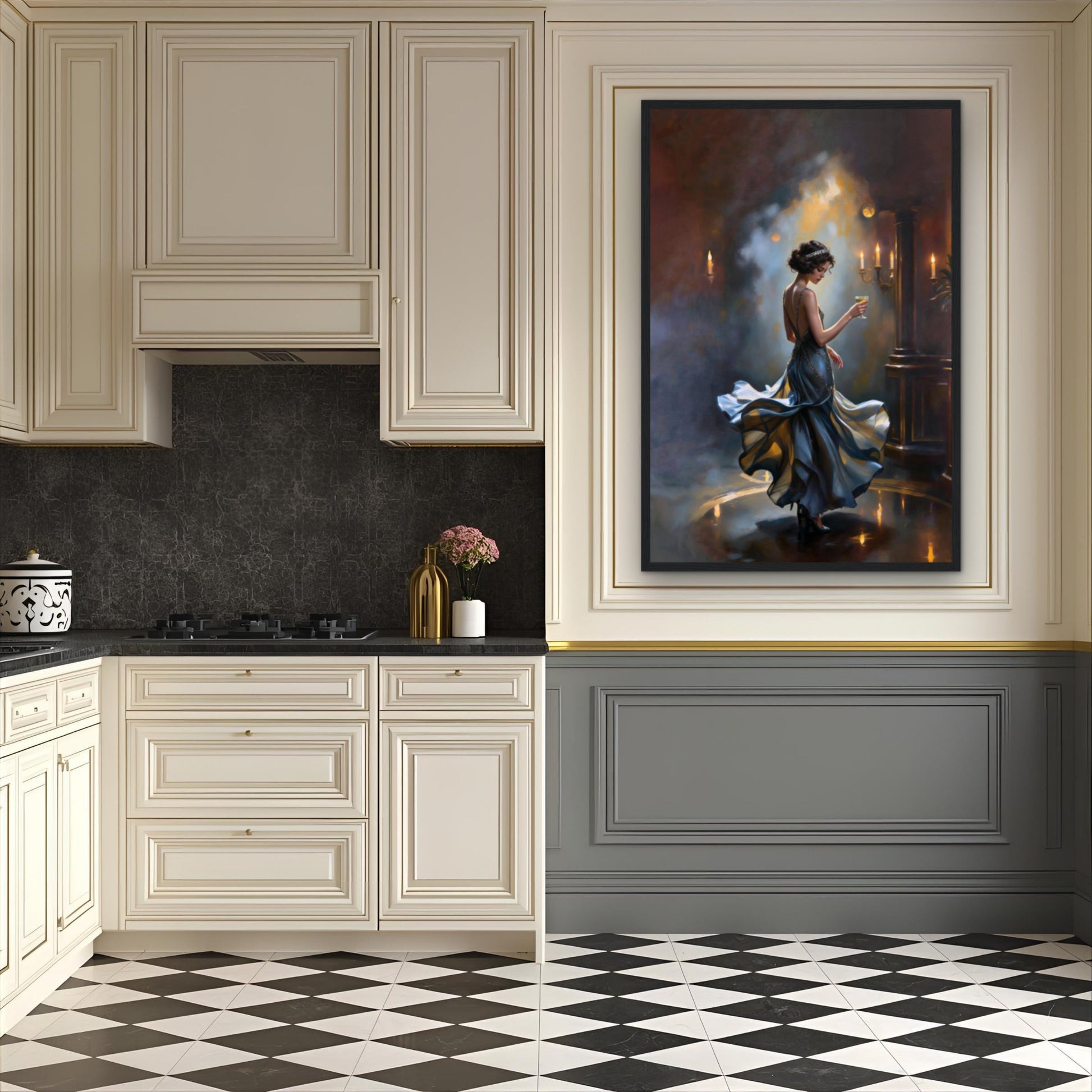 1920s Speakeasy Dancing Flapper Art Deco Print