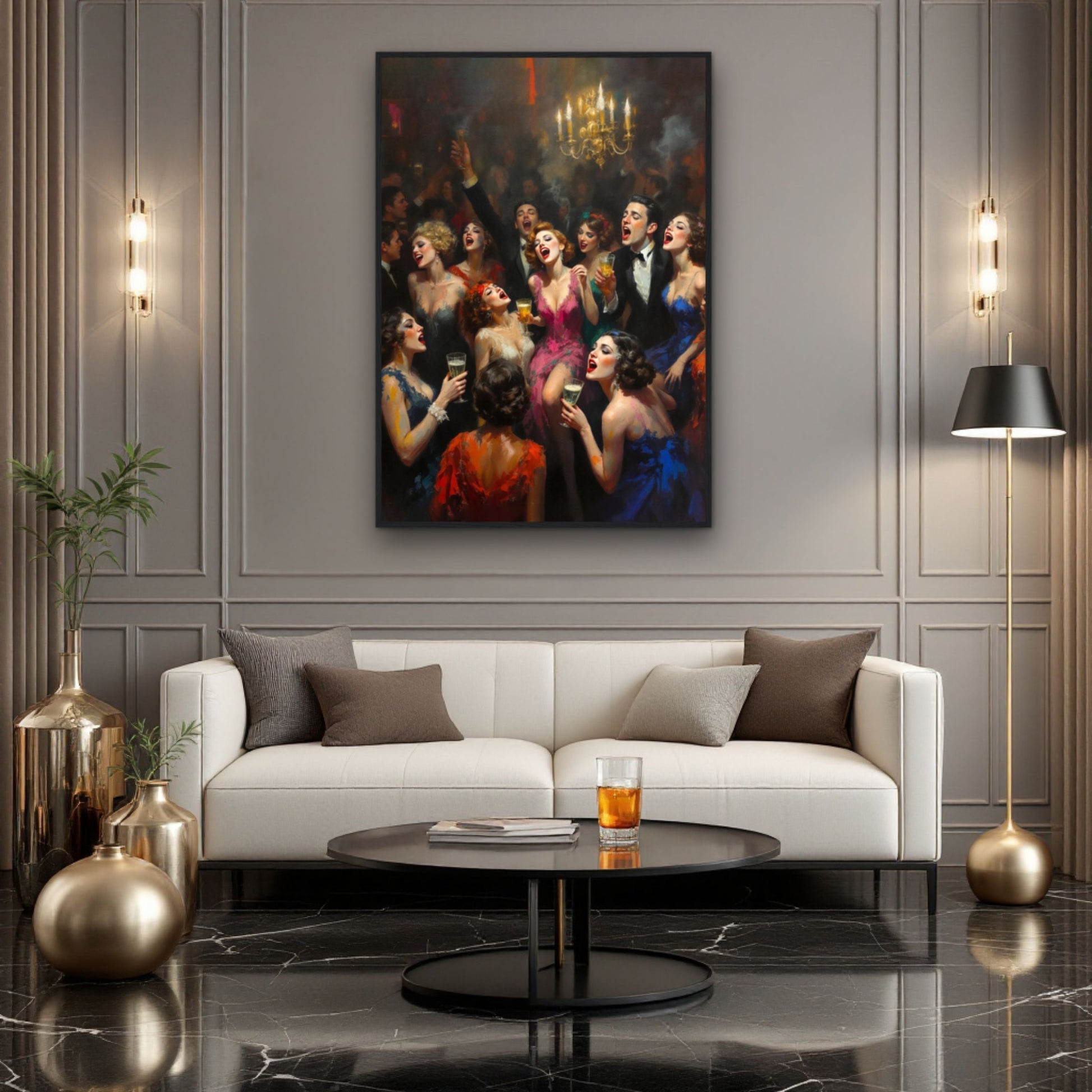 Gatsby Art Deco Speakeasy Art Print