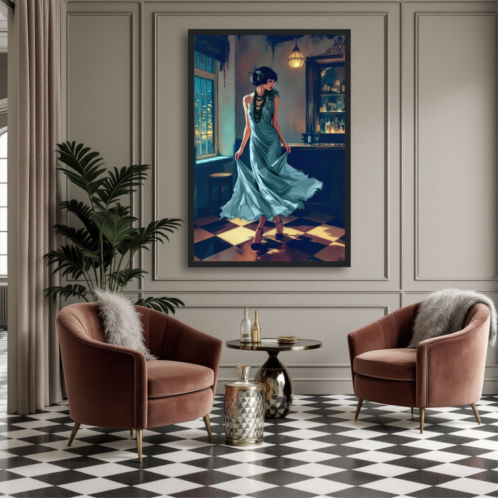 1920s Flapper Speakeasy Art Print