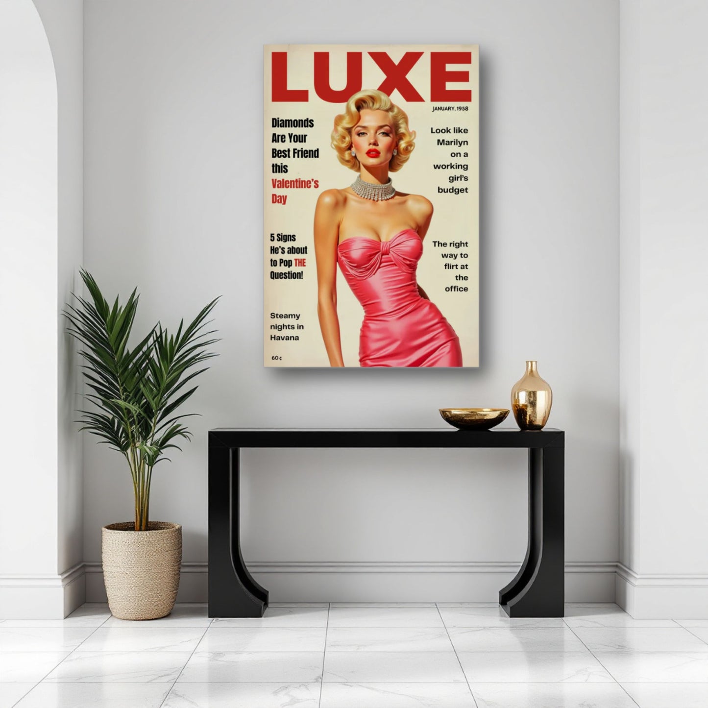 Marilyn Monroe Hollywood Glam Art Print