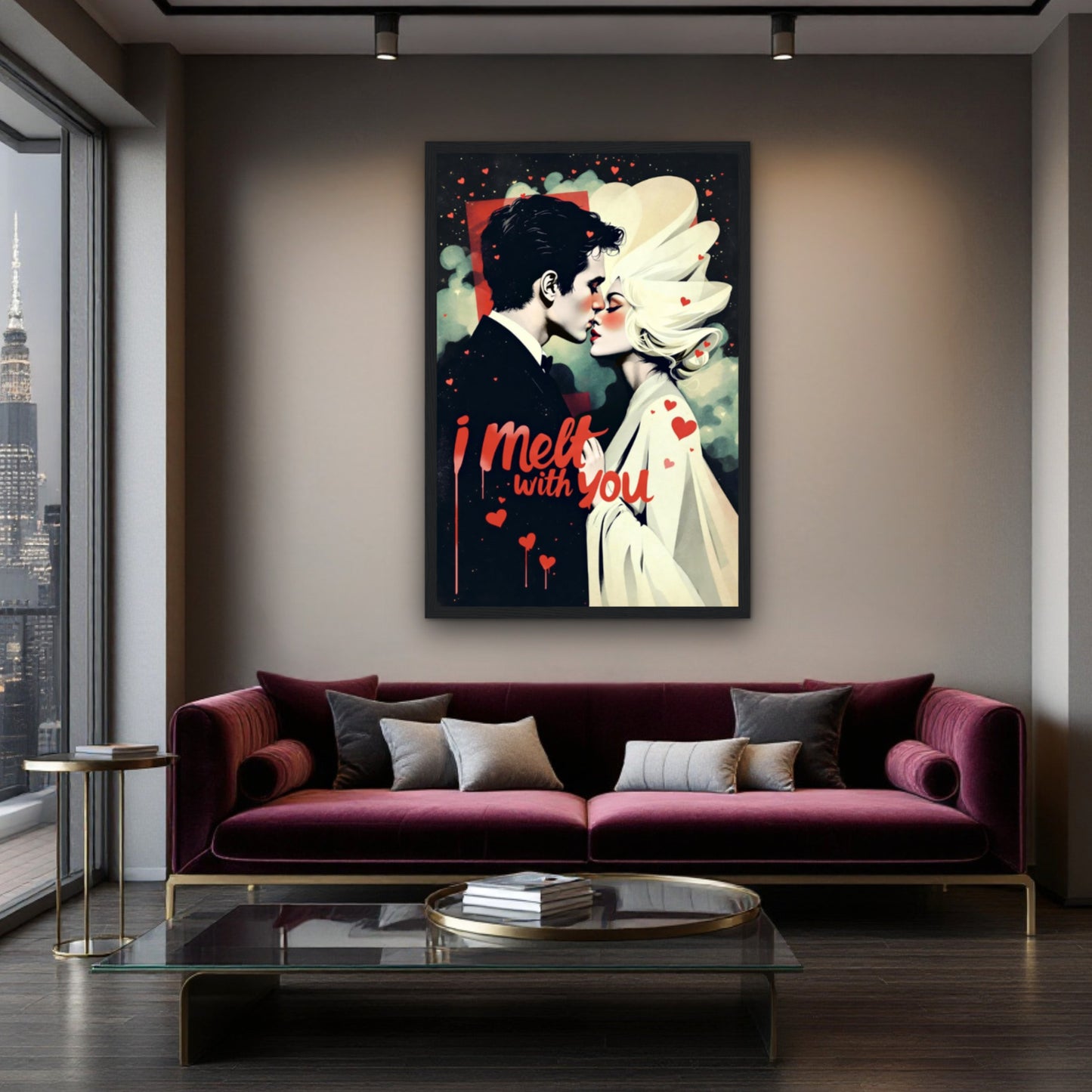 I Melt With You Avant-garde Retro Art Print
