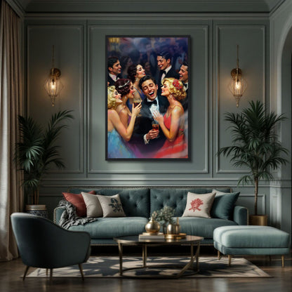 1920s Great Gatsby Speakeasy Party Art Print