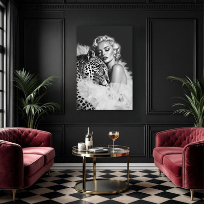 Marilyn Monroe Glam Leopard Art Print
