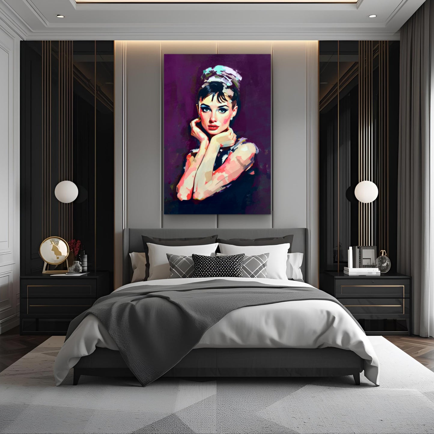 Audrey Hepburn Painting Art Print