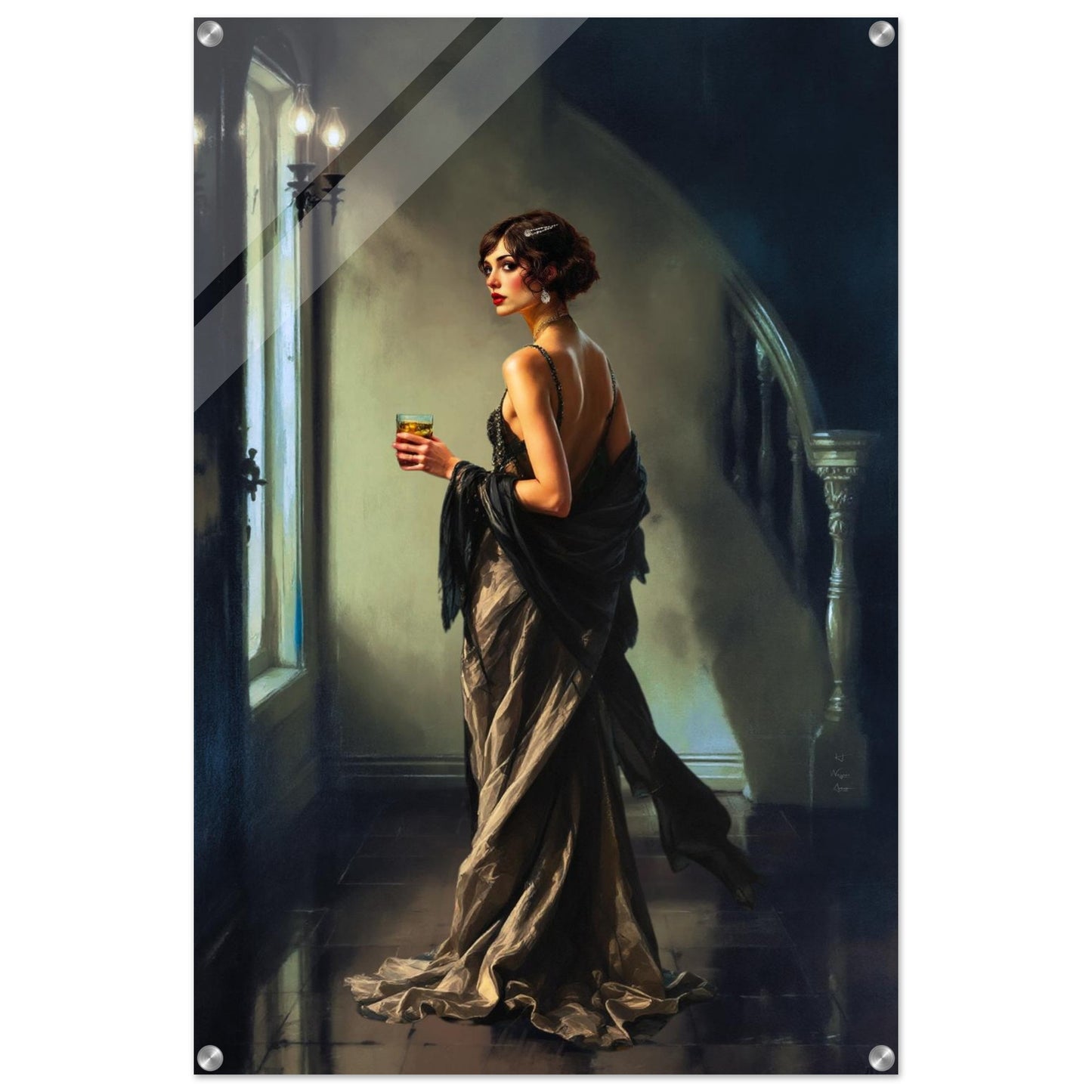 Art Deco Flapper Speakeasy Fine Art Print