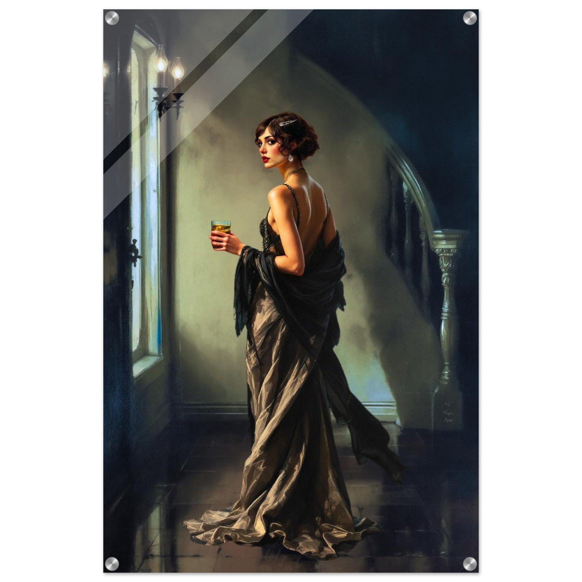 Art Deco Flapper Speakeasy Fine Art Print