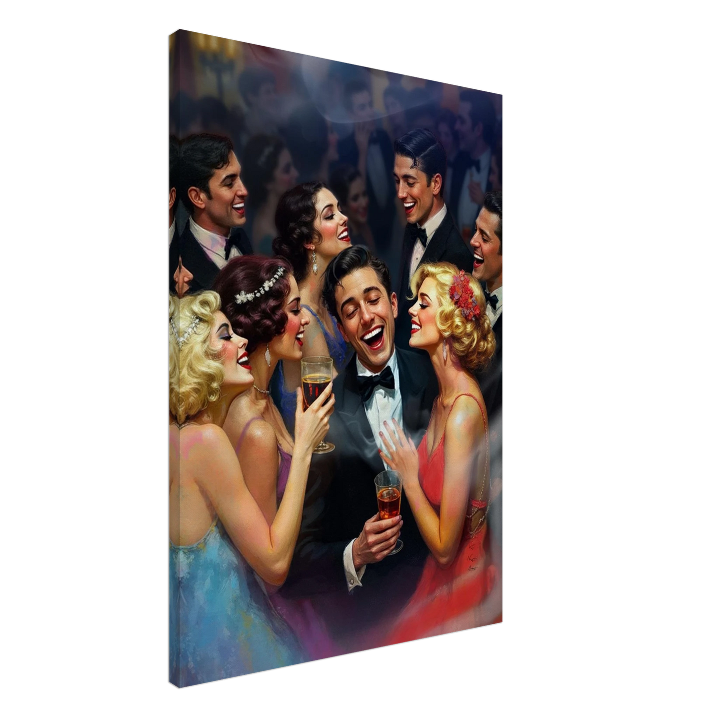 Art Deco Great Gatsby Party Print No Frame 70x100 cm 28x40″ Gallery Wrapped Canvas