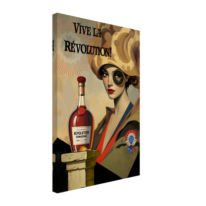 Vintage French Revolution Cognac Art Print No Frame 40x60 cm 16x24″ Gallery Wrapped Canvas
