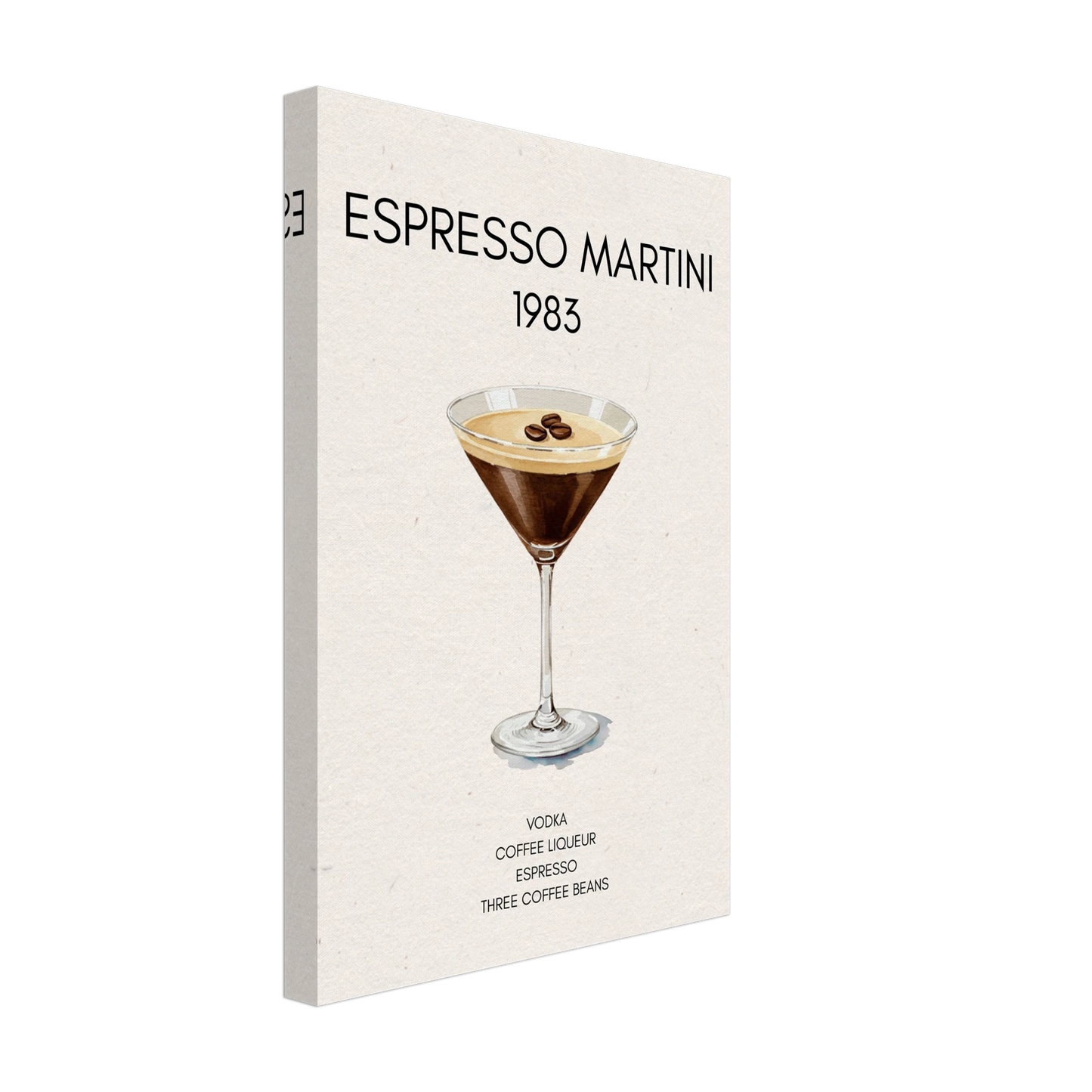 Espresso Martini Cocktail Bar Poster Print No Frame 30x45 cm 12x18″ Gallery Wrapped Canvas