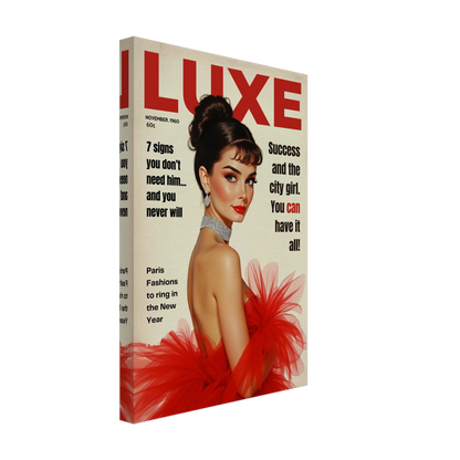 Audrey Hepburn Vintage Fashion Art Print No Frame 30x45 cm 12x18″ Gallery Wrapped Canvas