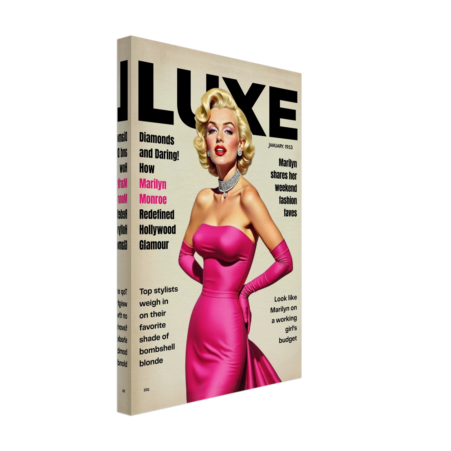 Marilyn Monroe Old Hollywood Art Print No Frame 30x45 cm 12x18″ Gallery Wrapped Canvas