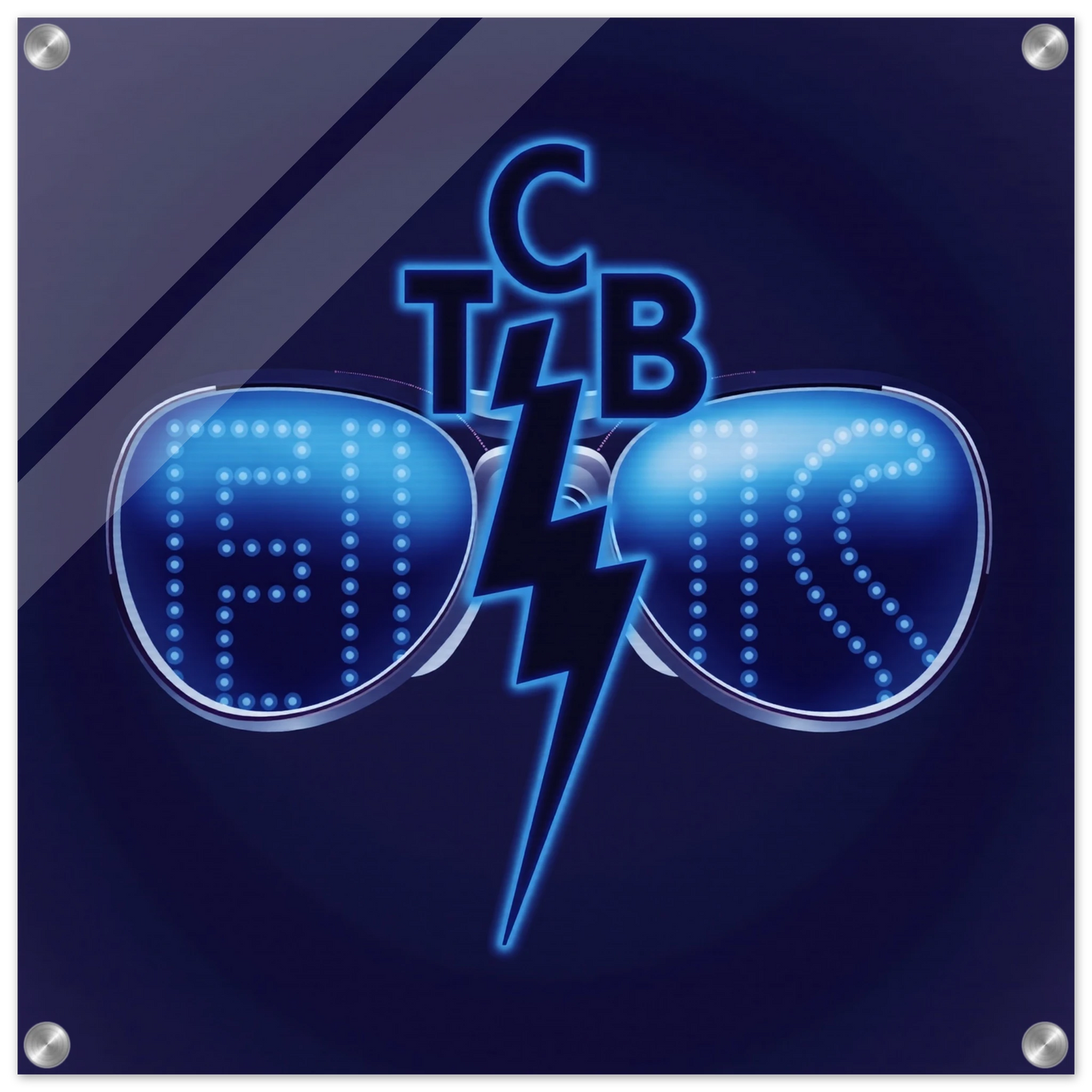 Elvis Presley TCB Sunglasses Art Print 50x50 cm 20x20″ Sleek Acrylic Print