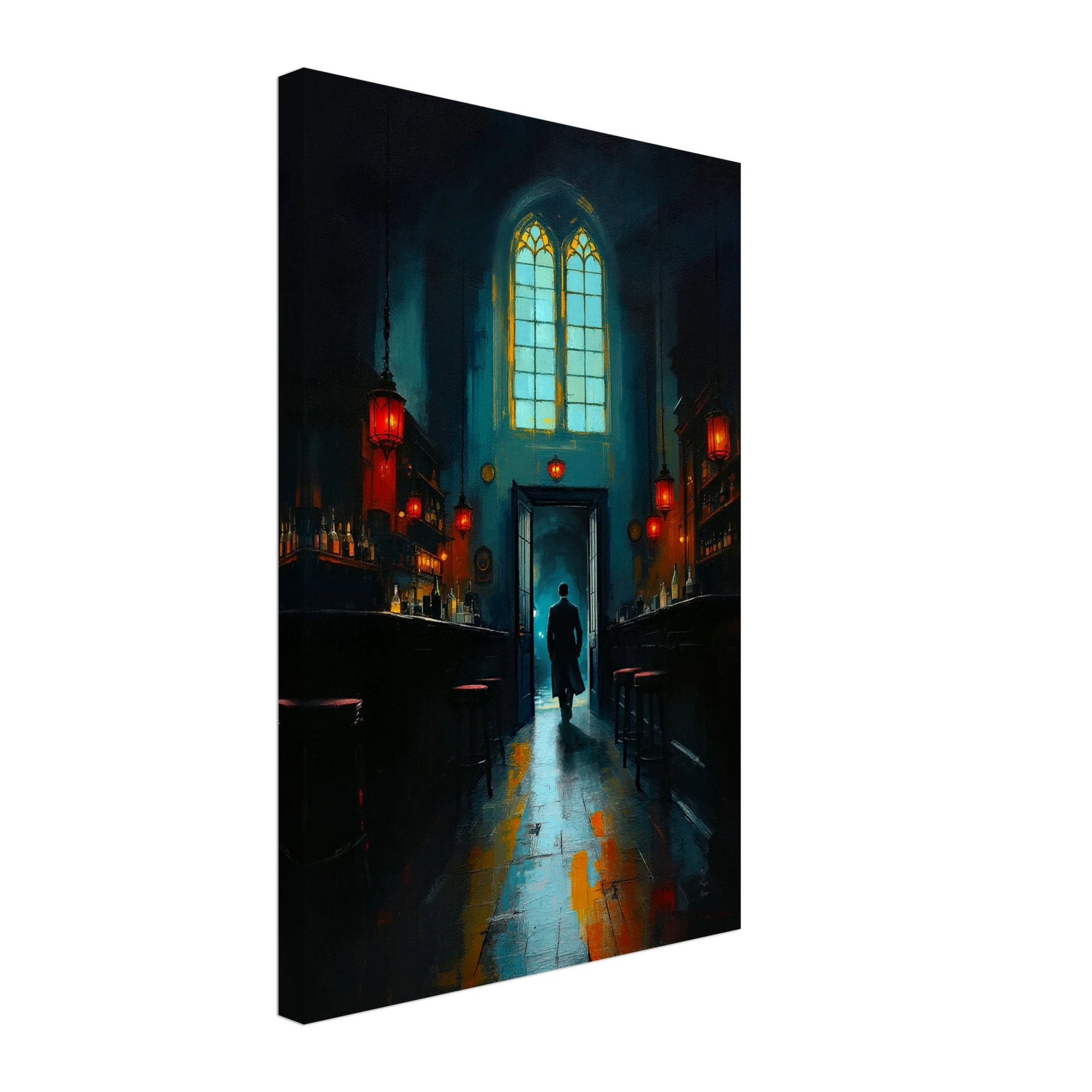 Speakeasy Bootleg Bar Prohibition Art Print No Frame 60x90 cm 24x36″ Gallery Wrapped Canvas