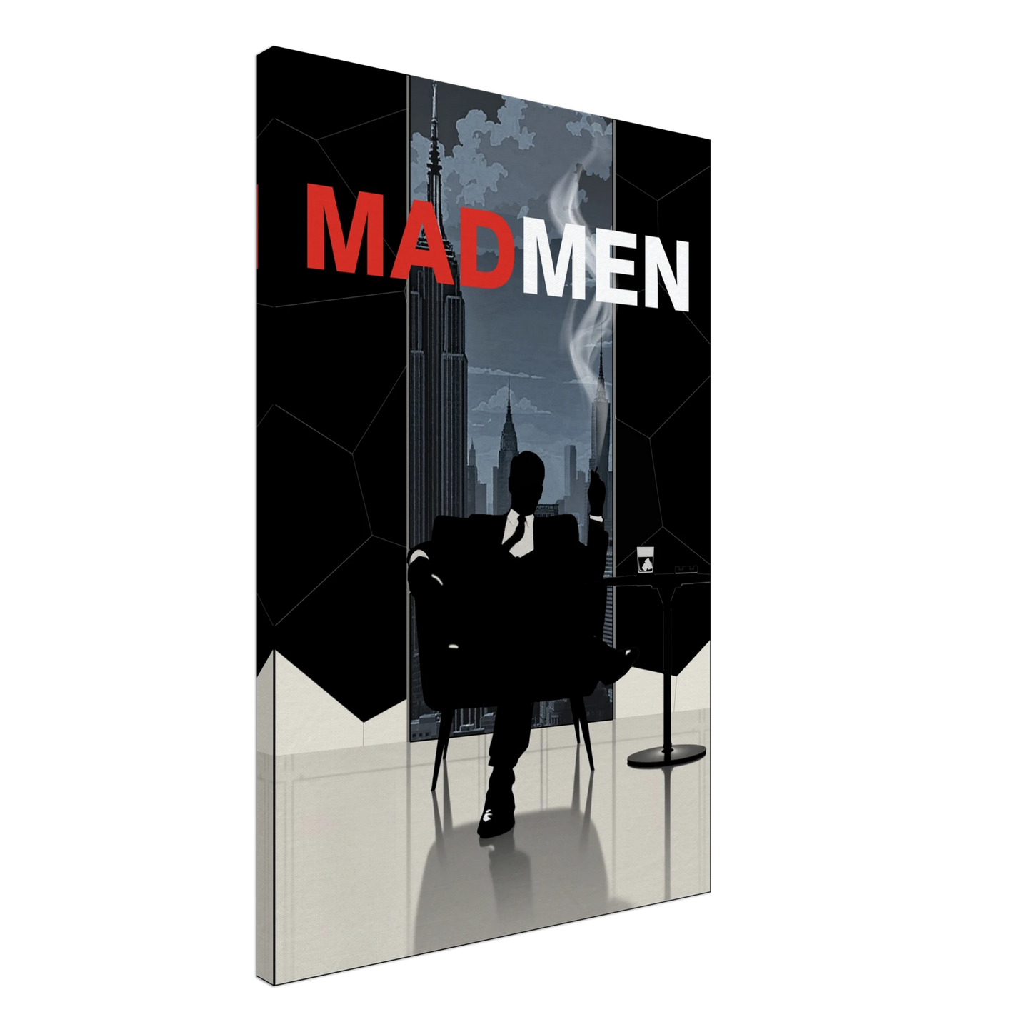 Mad Men Don Draper Retro Art Print No Frame 60x90 cm 24x36″ Gallery Wrapped Canvas