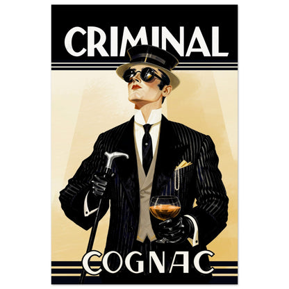 Criminal Cognac 1920s Art Deco Print 40x60 cm 16x24″ Museum-Quality Matte Poster