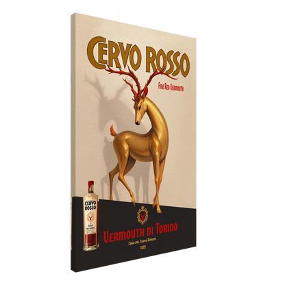 Art Deco Golden Deer Cocktail Bar Poster Print 60x90 cm 24x36″ Gallery Wrapped Canvas No Frame