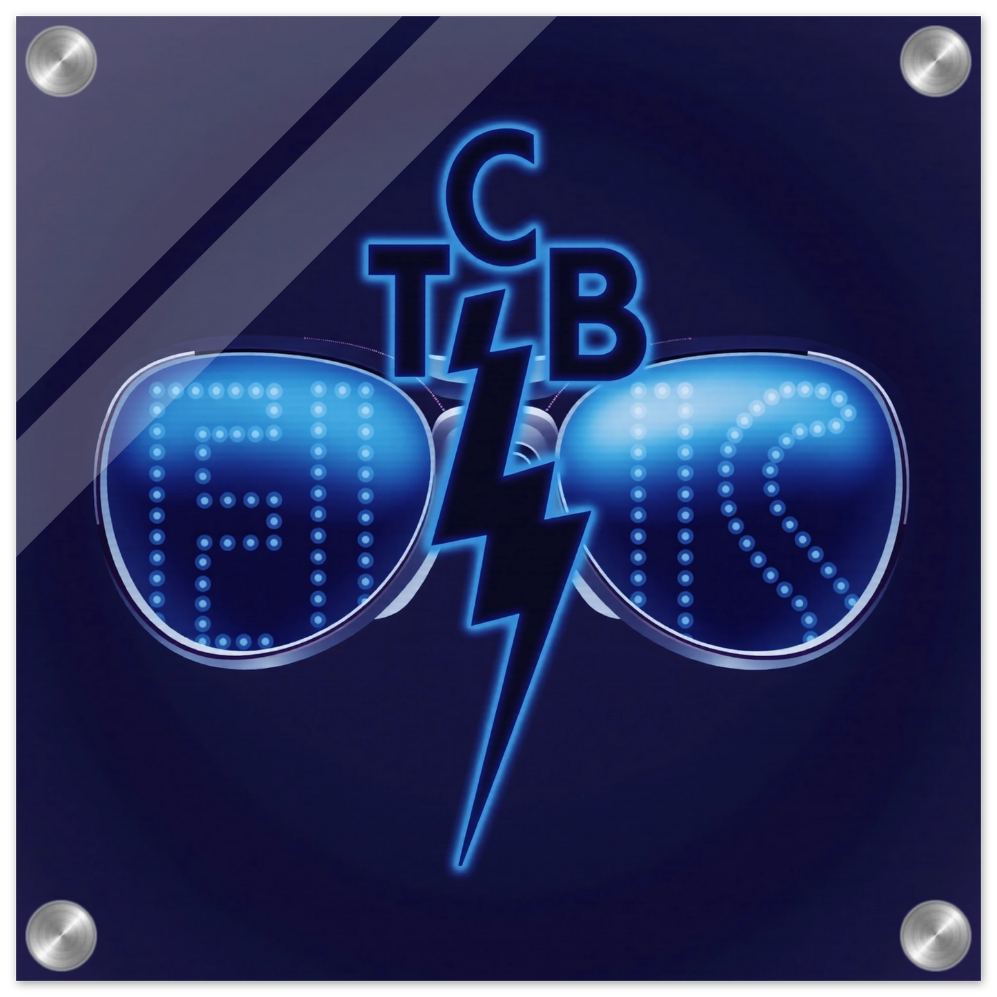 Elvis Presley TCB Sunglasses Art Print 30x30 cm 12x12″ Sleek Acrylic Print