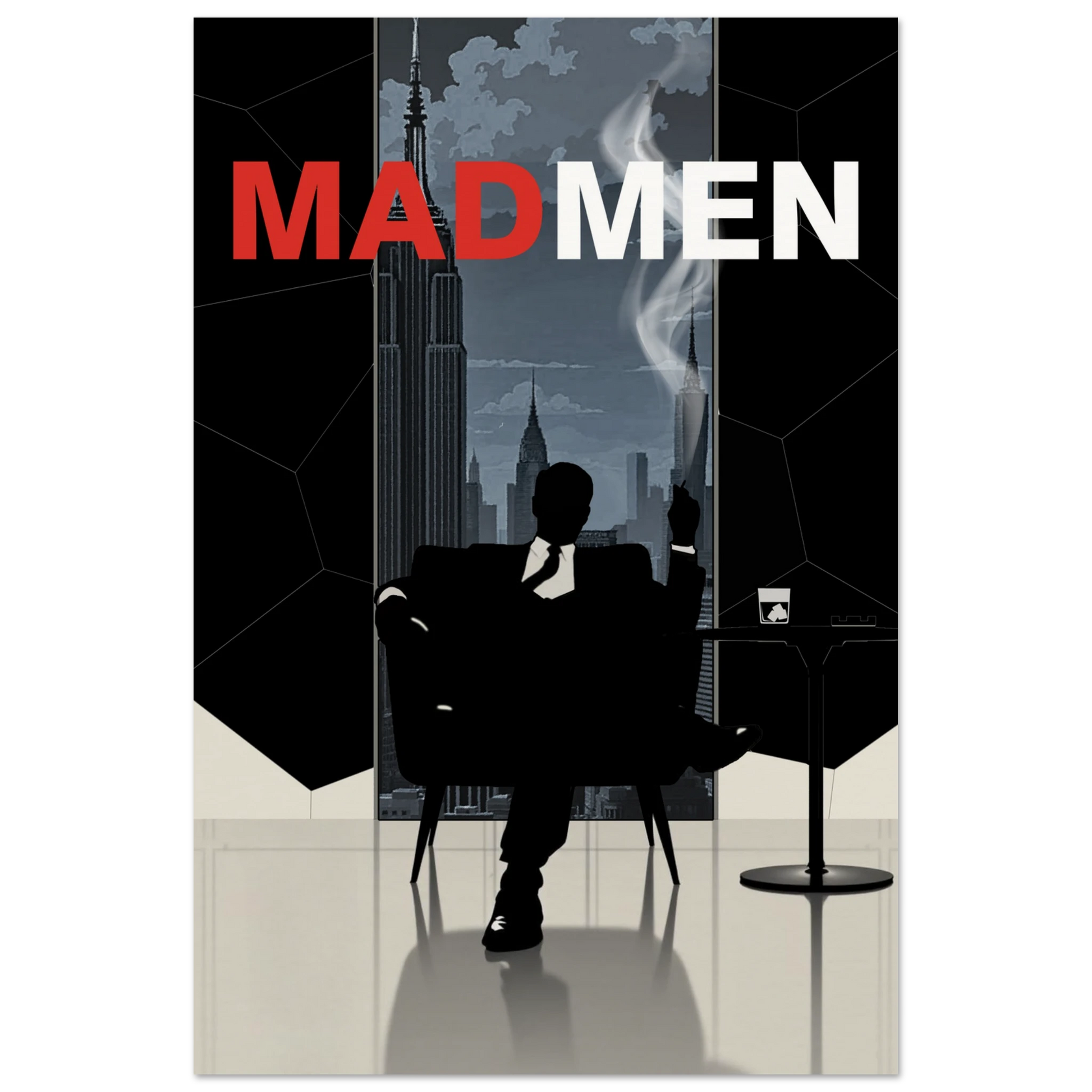 Mad Men Don Draper Retro Art Print No Frame 60x90 cm 24x36″ Museum-Quality Matte Paper Poster