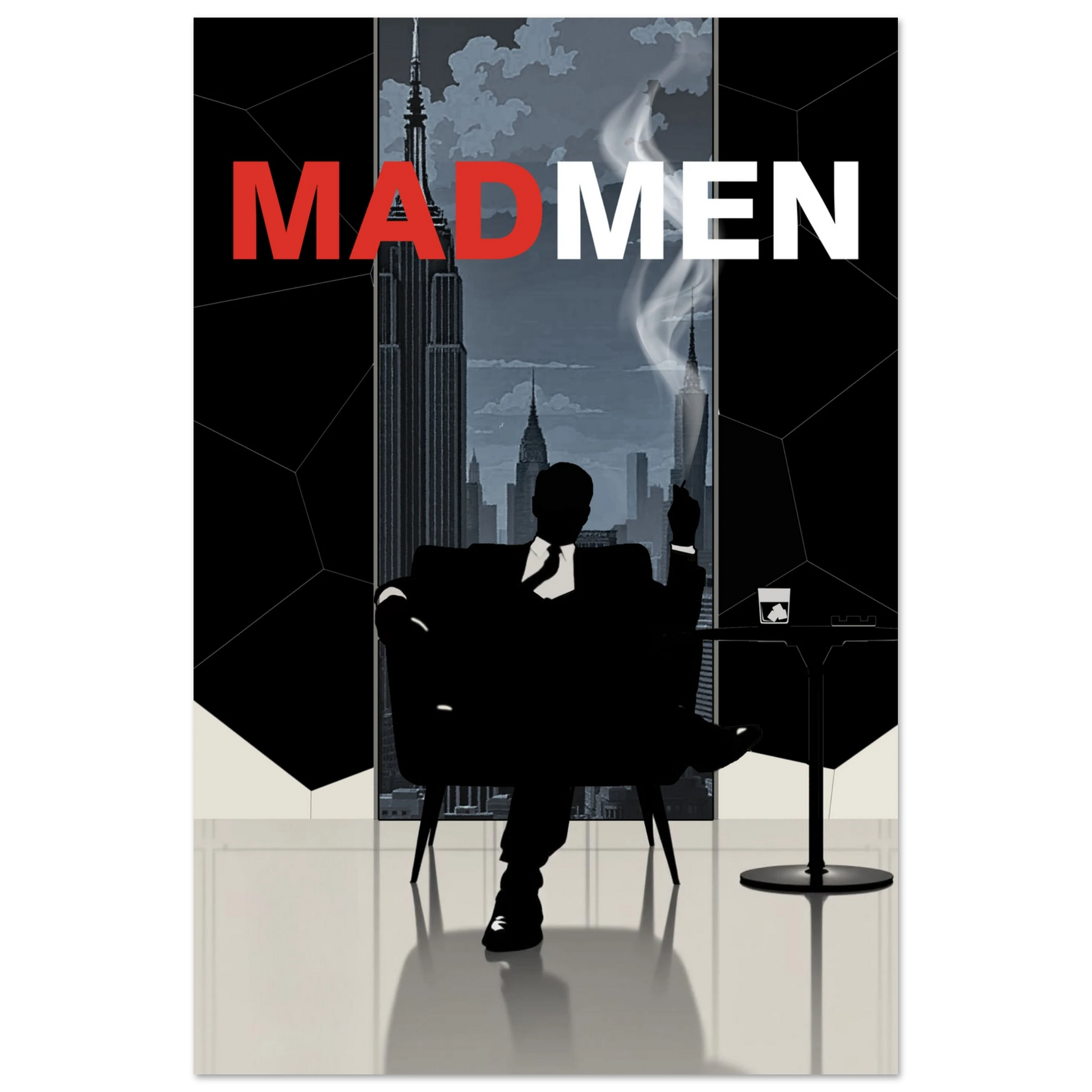 Mad Men Don Draper Retro Art Print No Frame 60x90 cm 24x36″ Premium Matte Paper Poster