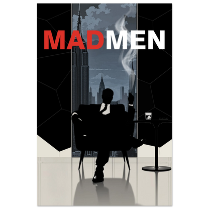 Mad Men Don Draper Retro Art Print No Frame 40x60 cm 16x24″ Premium Matte Paper Poster