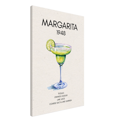 Margarita Cocktail Bar Art Print No Frame 60x90 cm 24x36″ Gallery Wrapped Canvas