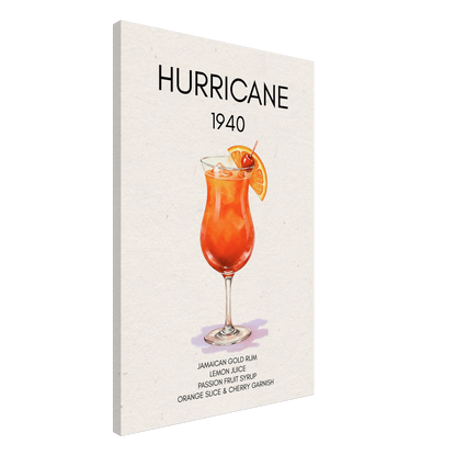 Hurricane Cocktail Bar Art Print No Frame 60x90 cm 24x36″ Canvas