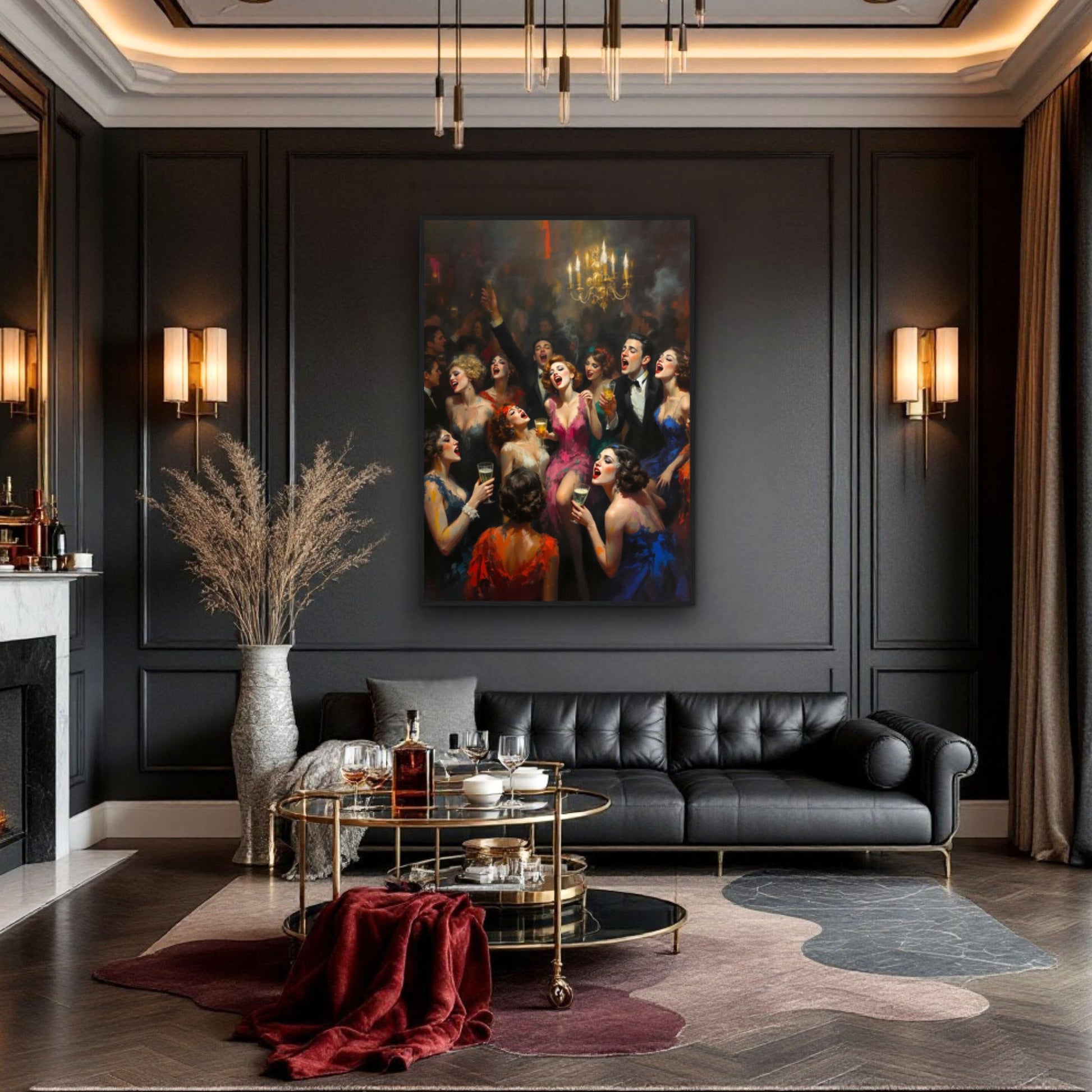 Gatsby Art Deco Speakeasy Art Print