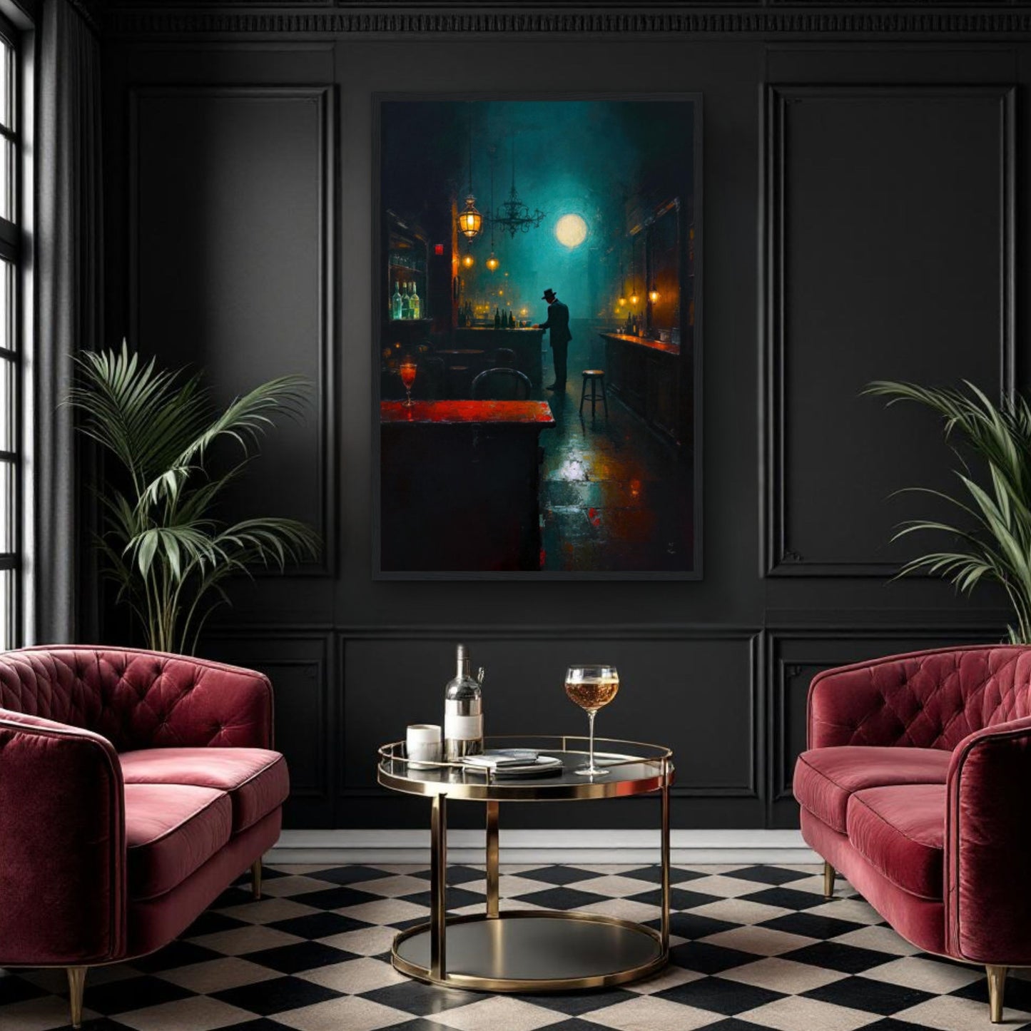 Speakeasy Bootleg Prohibition Bar Art Print