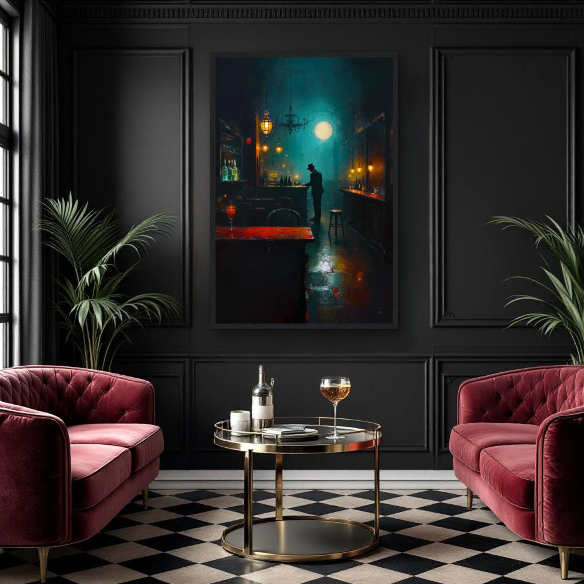 Speakeasy Bootleg Prohibition Bar Art Print