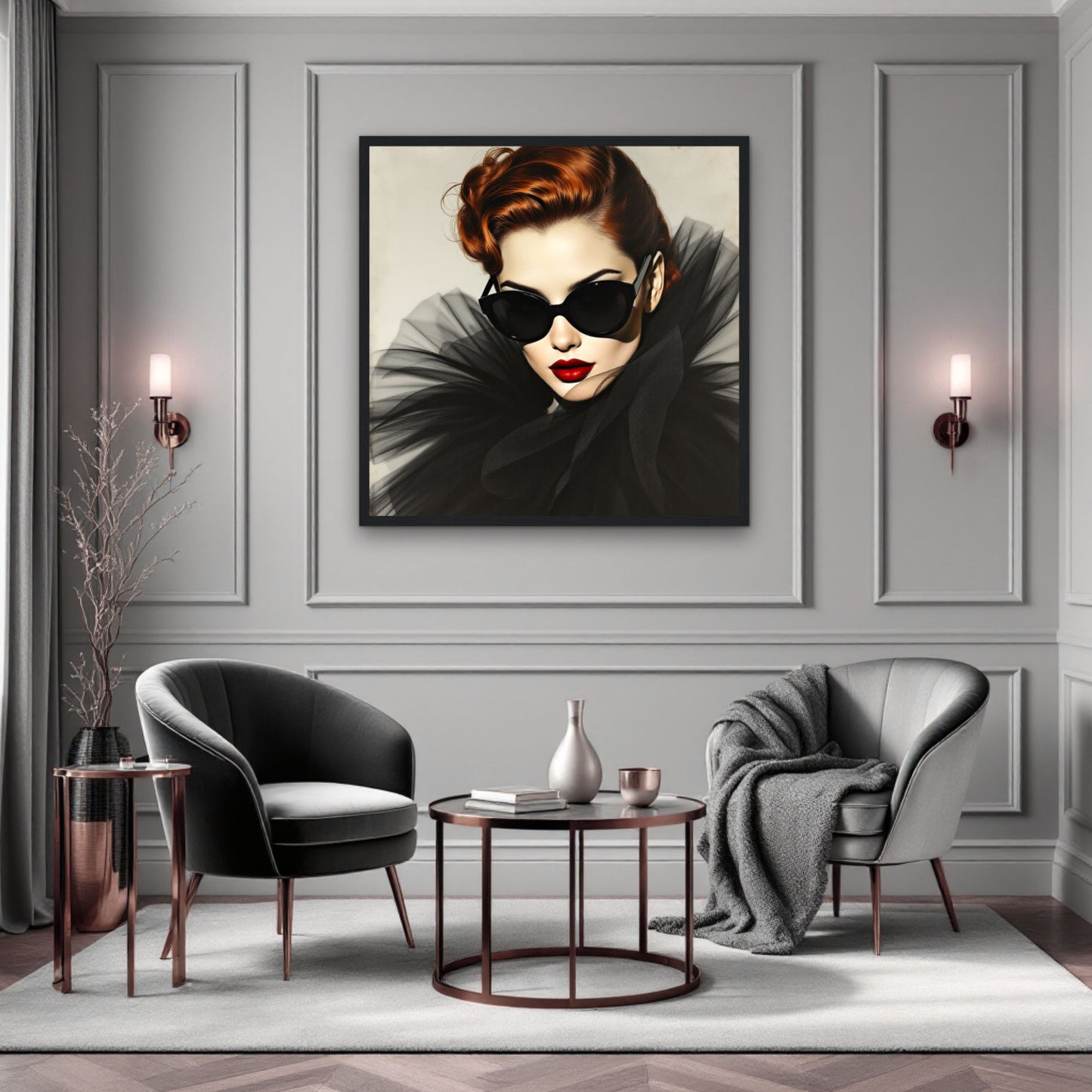 Femme Fatale Paris Runway Fashion Art Print