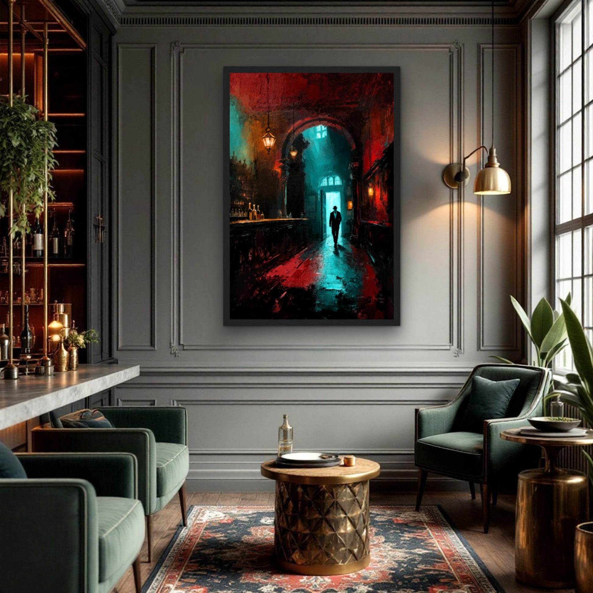 Speakeasy 1920s Bar Art Poster Print