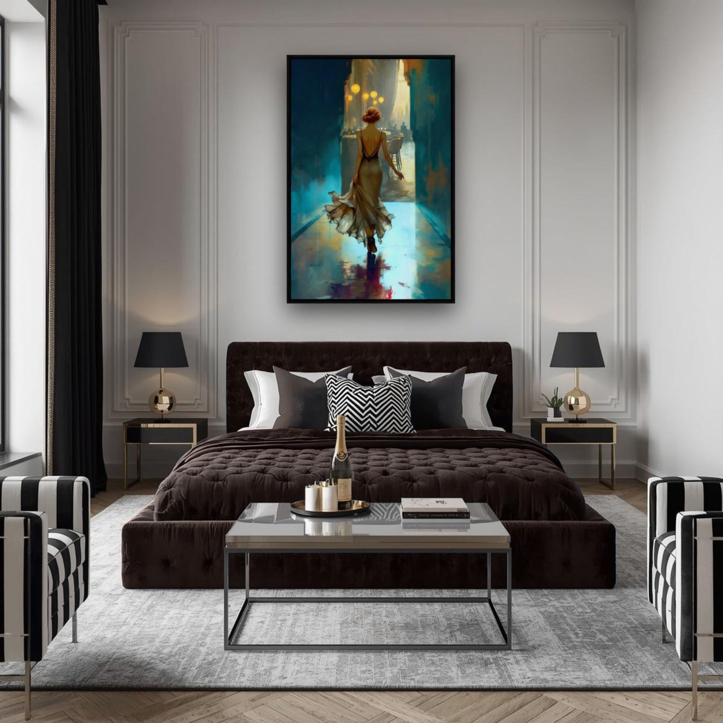 1920's Speakeasy Flapper Lounge Art Print