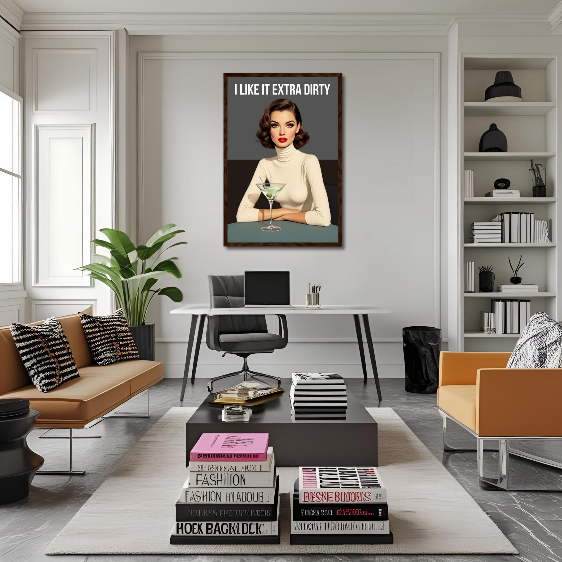 Extra Dirty Martini Cocktail Bar Art Print