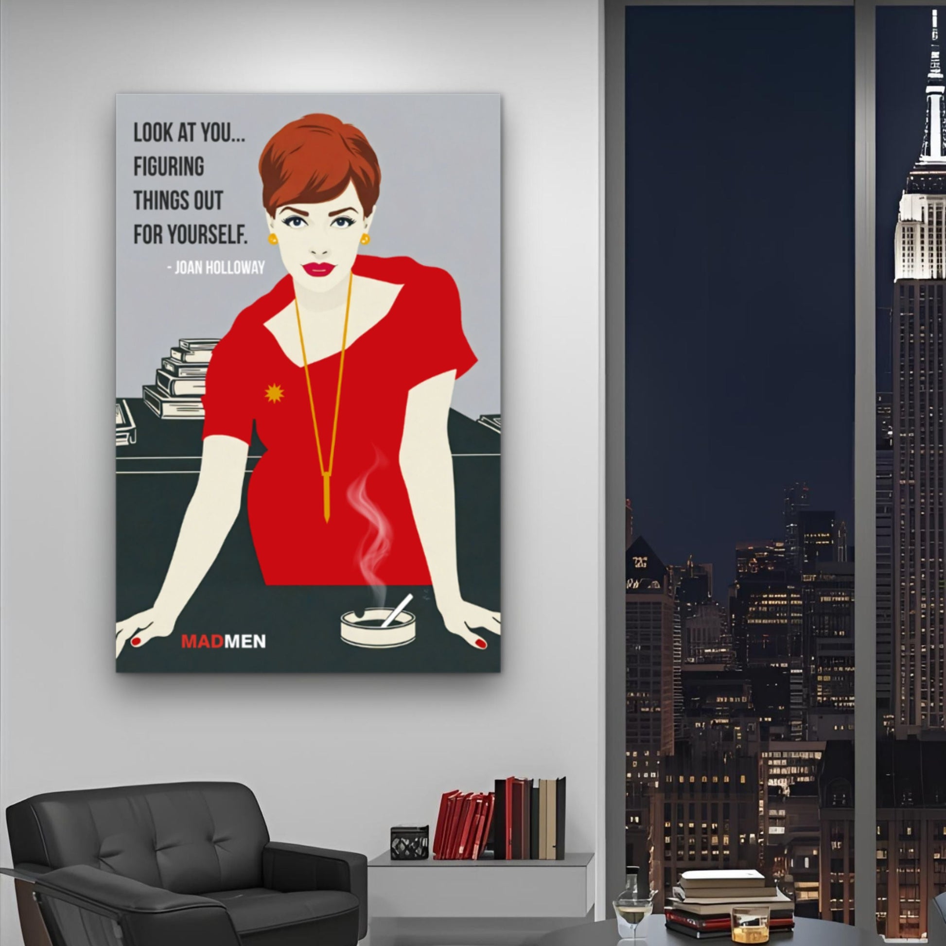 Joan Holloway Mad Men Quote Retro Art Print