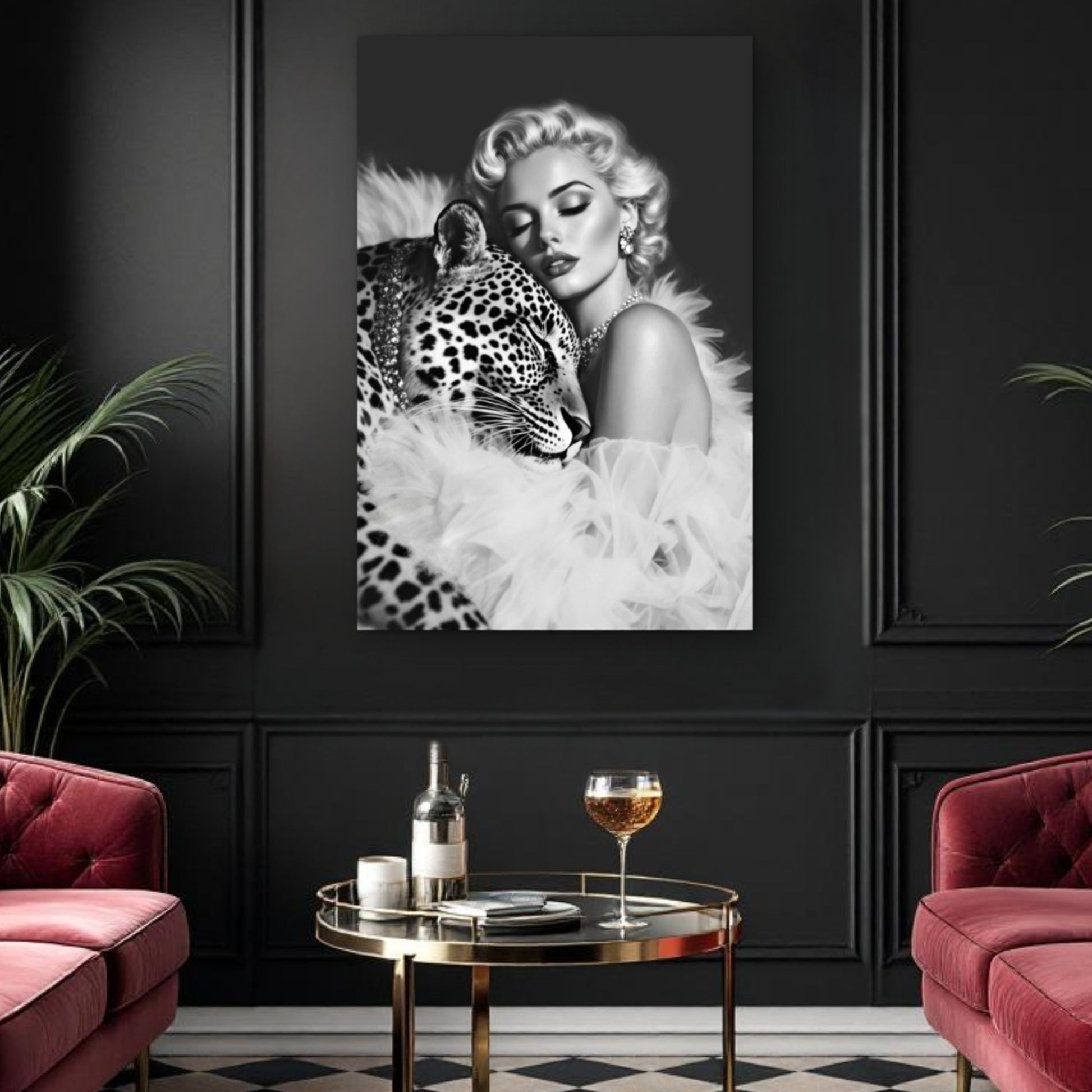 Marilyn Monroe Leopard Art Print