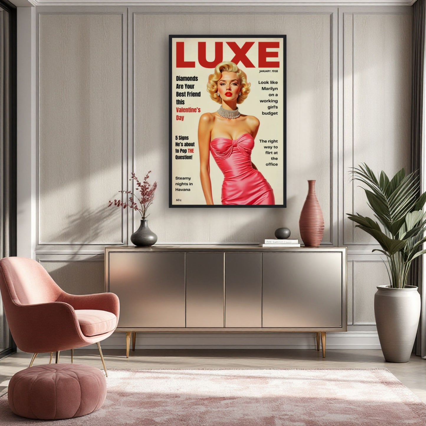 Marilyn Monroe Hollywood Glam Art Print