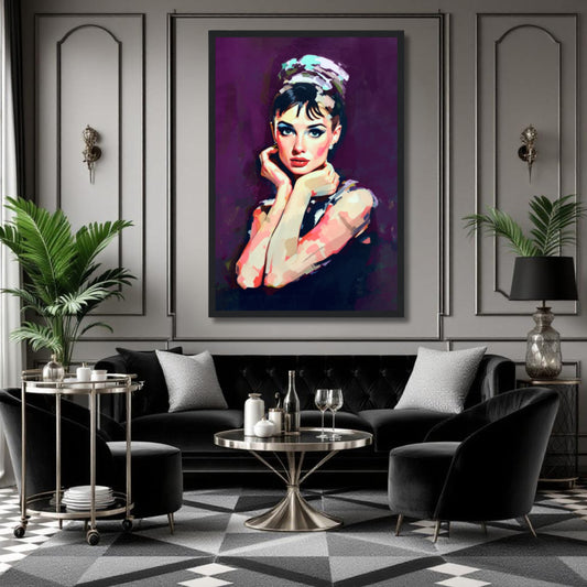 Audrey Hepburn Painting Art Print